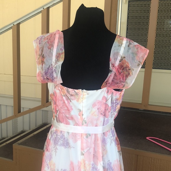 Gorgeous Flowing Long Designer Dress by Lovely Grace - Picture 3 of 15